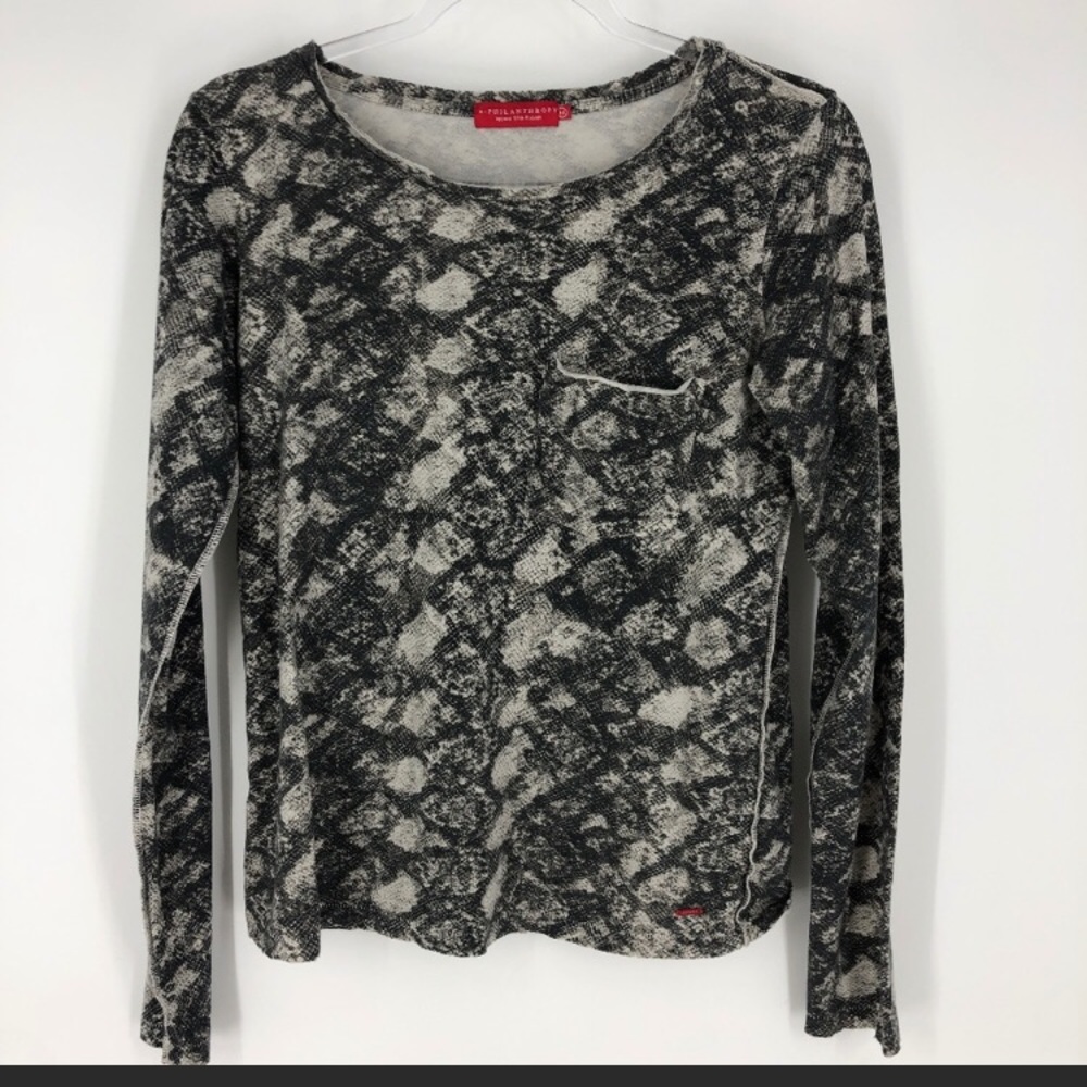 n:philanthropy snakeskin long sleeve.
